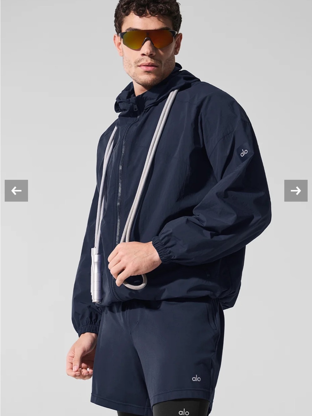 NWT ALO YOGA Men’s Vantage Nylon Ripstop Track Jacket in size XL